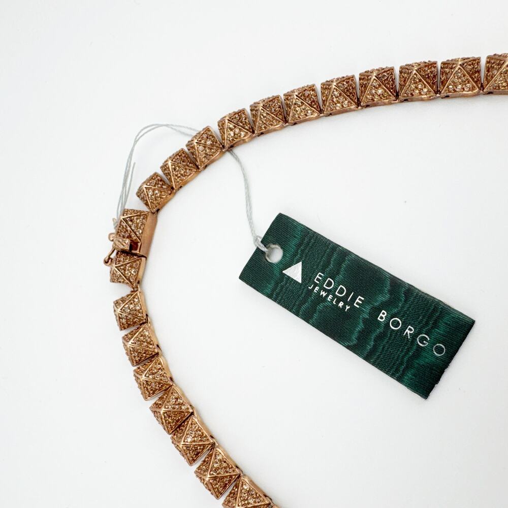 Eddie Borgo Cone Stud Necklace Women's New With Tags‎ Rose Gold 16in - Picture 4 of 11
